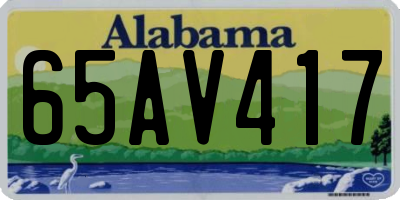 AL license plate 65AV417