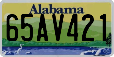 AL license plate 65AV421
