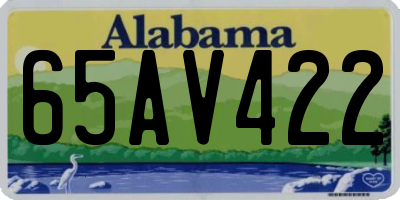 AL license plate 65AV422