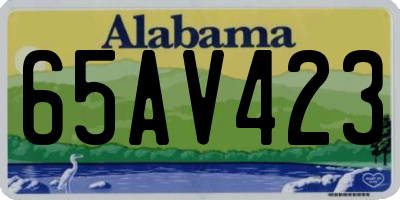 AL license plate 65AV423