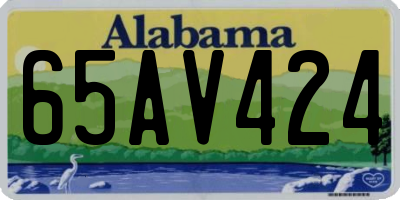 AL license plate 65AV424