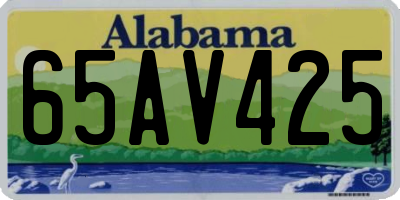 AL license plate 65AV425