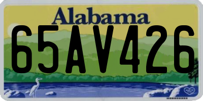 AL license plate 65AV426