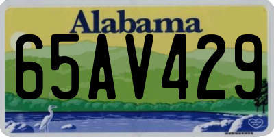 AL license plate 65AV429