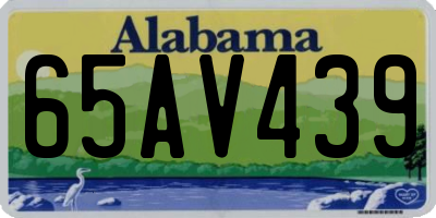 AL license plate 65AV439