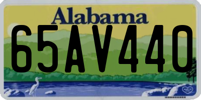 AL license plate 65AV440