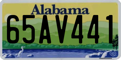 AL license plate 65AV441