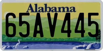 AL license plate 65AV445