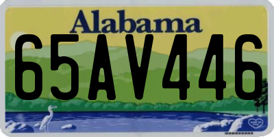 AL license plate 65AV446