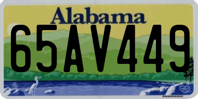 AL license plate 65AV449