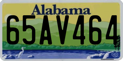 AL license plate 65AV464