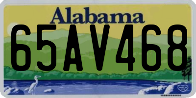 AL license plate 65AV468