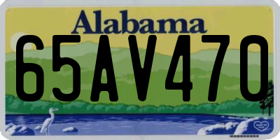 AL license plate 65AV470
