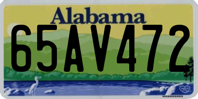 AL license plate 65AV472