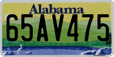 AL license plate 65AV475