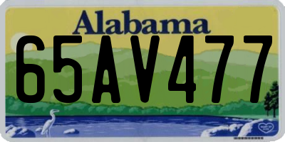 AL license plate 65AV477