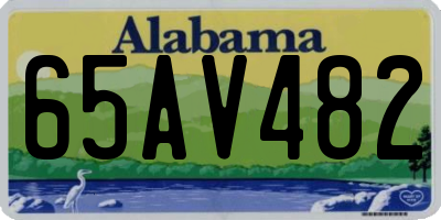 AL license plate 65AV482