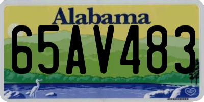 AL license plate 65AV483