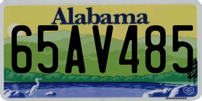 AL license plate 65AV485