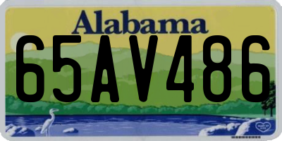 AL license plate 65AV486