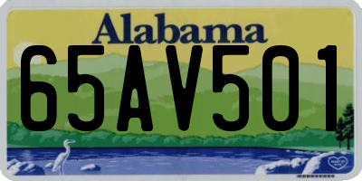 AL license plate 65AV501
