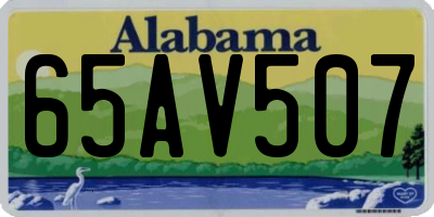 AL license plate 65AV507