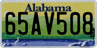 AL license plate 65AV508