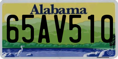 AL license plate 65AV510