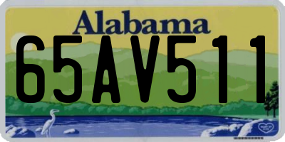 AL license plate 65AV511