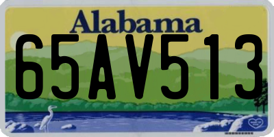 AL license plate 65AV513