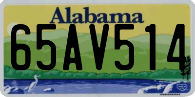 AL license plate 65AV514