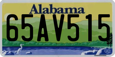 AL license plate 65AV515