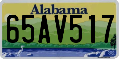 AL license plate 65AV517