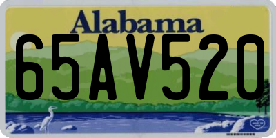 AL license plate 65AV520