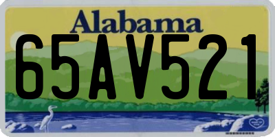 AL license plate 65AV521