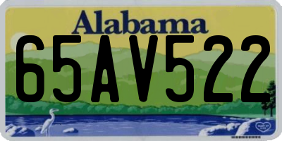 AL license plate 65AV522