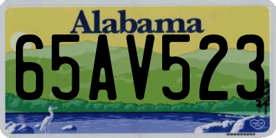 AL license plate 65AV523
