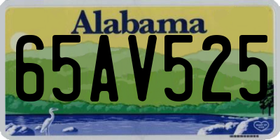 AL license plate 65AV525