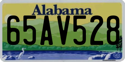 AL license plate 65AV528
