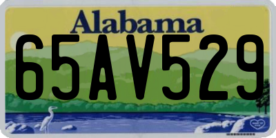 AL license plate 65AV529