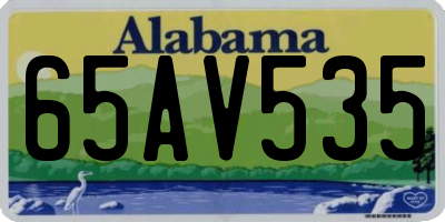 AL license plate 65AV535