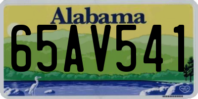 AL license plate 65AV541