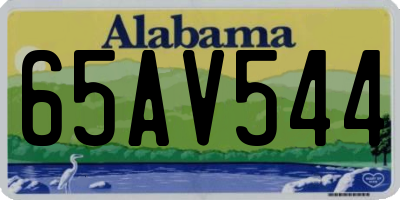 AL license plate 65AV544