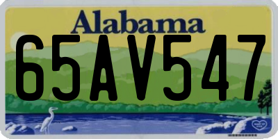 AL license plate 65AV547