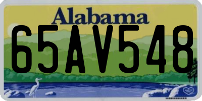 AL license plate 65AV548