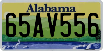 AL license plate 65AV556