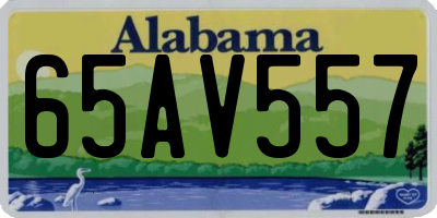 AL license plate 65AV557