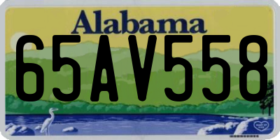 AL license plate 65AV558