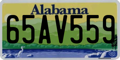 AL license plate 65AV559