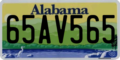 AL license plate 65AV565